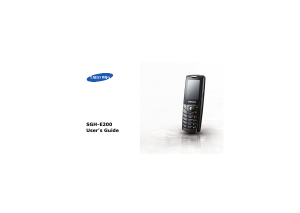 Bruksanvisning Samsung SGH-E200B Mobiltelefon