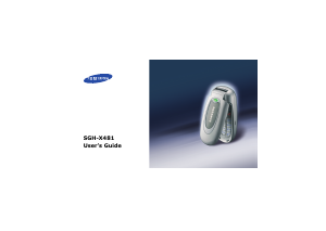 Bruksanvisning Samsung SGH-X481 Mobiltelefon
