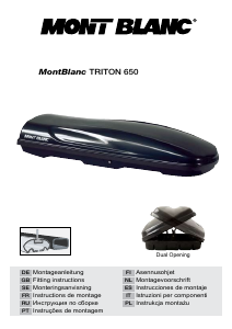 Manual de uso Mont Blanc Triton 650 Cofre portaequipajes