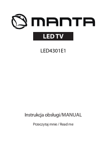 Instrukcja Manta LED4301E1 Telewizor LED