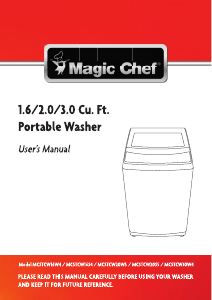 Manual Magic Chef MCSTCW20S5 Washing Machine