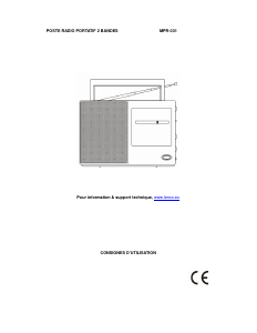 Mode d’emploi Lenco MPR-031 Radio