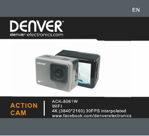 Instrukcja Denver ACK-8061W Action cam