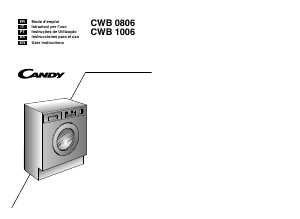 Mode d’emploi Candy CWB 0806/L-S Lave-linge