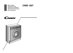 Manual Candy CWB 1307/L-S Máquina de lavar roupa