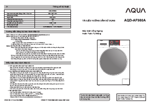 Hướng dẫn sử dụng Aqua AQD-AF980A Máy giặt