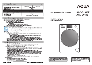 Hướng dẫn sử dụng Aqua AQD-D950E Máy giặt