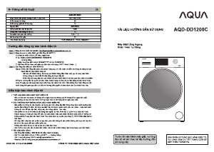Hướng dẫn sử dụng Aqua AQD-DD1200C Máy giặt