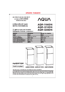 Hướng dẫn sử dụng Aqua AQR-I190DN Tủ đông lạnh