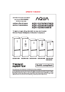 Hướng dẫn sử dụng Aqua AQR-I298EB Tủ đông lạnh