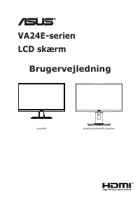 Brugsanvisning Asus VA24EHE LCD-skærm
