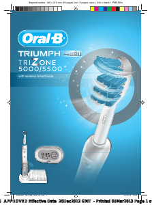 Bruksanvisning Oral-B Triumph TriZone 5500 Elektrisk tannbørste