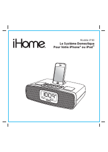 Mode d’emploi iHome iP90 Station d’accueil