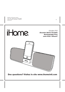 Mode d’emploi iHome iP56 Station d’accueil