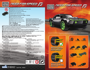Priročnik Mega Bloks set 95735 Need For Speed Ford Mustang RTR-X