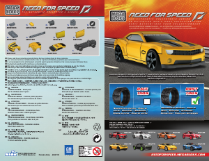 Manuál Mega Bloks set 95773 Need For Speed Chevrolet Camaro SS