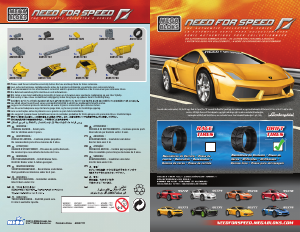 Manuál Mega Bloks set 95777 Need For Speed Lamborghini Gallardo LP 560-4