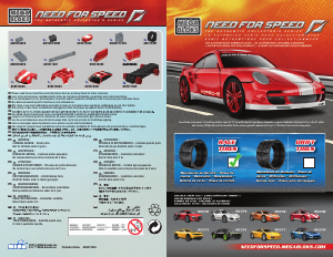 Manual Mega Bloks set 95778 Need For Speed Porsche 911 Turbo