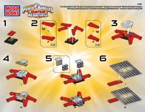 Manual Mega Bloks set 5699 Power Rangers Collectible figure pack