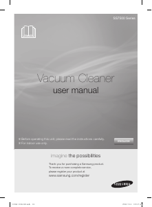 Mode d’emploi Samsung SS7550 Aspirateur