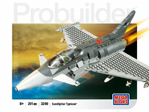 Manual Mega Bloks set 3249 Probuilder Eurofighter Typhoon