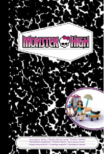 Manual Mega Bloks set CNJ03 Monster High Gore-geous vanity