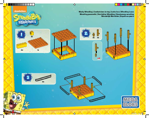 Handleiding Mega Bloks set DLB13 SpongeBob Wacky wrestling