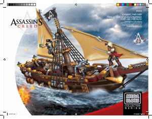 Handleiding Mega Bloks set DBJ05 Assassins Creed Gunboat takeover