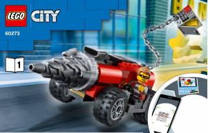 Használati útmutató Lego set 60273 City Elit Rendőrség Fúrógépes üldözés