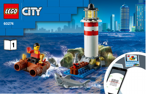 Brugsanvisning Lego set 60274 City Elitepolitiets fangst ved fyrtårnet