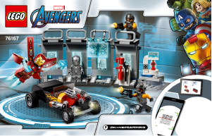 Bruksanvisning Lego set 76167 Super Heroes Iron Mans vapenförråd