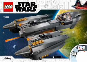 Kasutusjuhend Lego set 75286 Star Wars Kindral Grievousi Starfighter