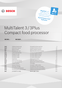Manual Bosch MCM3PM386 MultiTalent 3 Food Processor