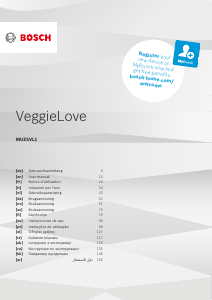 Manuale Bosch MUM5XW20 VeggieLove Robot da cucina