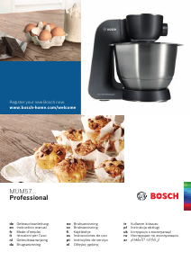 Käyttöohje Bosch MUM57860 Professional Jalustasekoitin