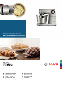 Bruksanvisning Bosch MUM9A66R00 OptiMum Kjøkkenmaskin