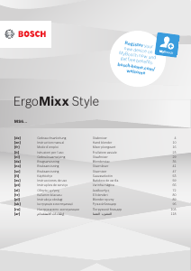 Посібник Bosch MS6CM4160 ErgoMixx Style Ручний блендер