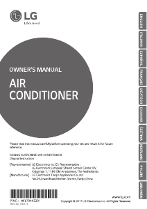 Manuale LG UV30R Condizionatore d’aria