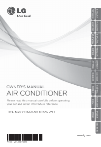Manual LG ARNU96GB8Z2 Air Conditioner