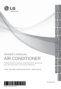 Manuale LG ARNU96GB8A2 Condizionatore d’aria
