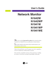 Handleiding LG N1941WP-PF LCD monitor
