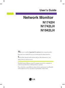 Handleiding LG N1942LH-BS LCD monitor