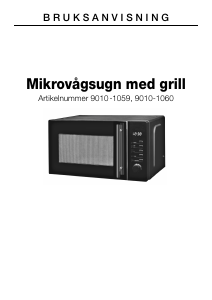 Bruksanvisning Rusta 9010-1059 Mikrovågsugn