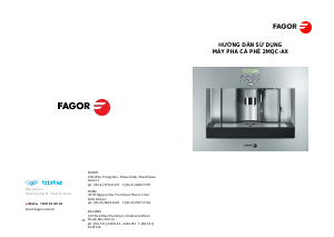 Hướng dẫn sử dụng Fagor 2MQC-A10X Máy pha cà phê