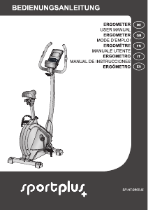 Manual de uso Sportplus SP-HT-9800-iE Bicicleta estática