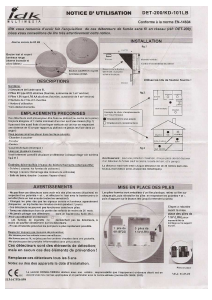 Mode d’emploi IDK DET-200 Détecteur de fumée