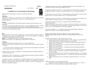 Mode d’emploi IDK MPM-50 Compteur d'énergie