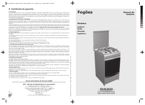 Manual Dako Estilo Fogão