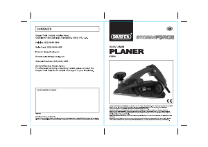 Manual Draper P600SF82 Planer