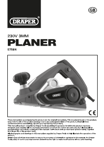 Manual Draper P900D82 Planer